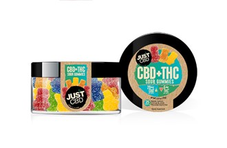 Just CBD+THC Gummy Sour BlockHeads 250 MG